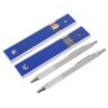 YARNOW Stainless Steel Mechanical Drawing Pencil Set 3.0mm Refillable Multipurpose Lead for Office and Architectural Sketching, Sturdy Metal Drafting Tool for Artists and Engineers
