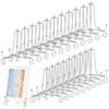 YAYODS 20 Pack Plate Stands for Display 4 Inch Iron Easel Stand Holder, Foldable Plate Picture Holder Display Stand for Photo Frames Decorative Books Arts, Sliver