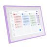 Ycauty 10.1 Inch High Resolution Smart Digital Calendar with Interactive Chores Chart for Home and Office Purplish