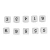 Ycauty 16mm Number Dice, Durable Educational Set for Classroom Education, 20 Pieces Board Game Dice for Grade Lesson (#2)