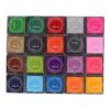 Ycauty 20 Colors Cute Colorful Ink Pad Set Rubber Stamp DIY Journal Card Making Scrapbook Decoration Craft