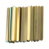 Ycauty 50 Pcs Reusable Acrylic Ice Sticks Easy to Use DIY Ice Cream Sticks for Kids Party Rose Gold Acrylic Gold Mirror Silver Mirror (Gold)