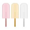 Ycauty 50 Pcs Reusable Acrylic Ice Sticks Easy to Use DIY Ice Cream Sticks for Kids Party Rose Gold Acrylic Gold Mirror Silver Mirror (Silver)