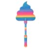 Ycauty Credit Card Wand Fun Colorful Poop Shape 3D Printed Tap to Pay Card Holder for Contactless Payment Cards