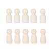 Ycauty DIY Painted Wooden Graffiti Dolls for Kids, Durable Decorative Hand Puppets for Crafts, 10 Male and 10 Female Hand Puppets for Kids Crafts (2.1 inch)
