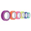 Ycauty Fluorescent Cotton Cloth Tape with Excellent Adhesion for Home Decoration, 6 Pieces Colorful Luminous Tape for Stage Performances, 15mm x 5M