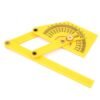Ycauty Plastic 180 Degree Protractor Ruler for Accurate Angle Measurement At Home or Work, Durable and Foldable Design