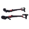 Ycauty Portable Adjustable Exotic Skeleton Seat for Outdoor Fishing Work - Lightweight PA Fiberglass Chairless Seat for Adults, Black Red