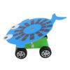 Ycauty Solar Car Toys Efficient Energy Conversion Educational Mini Car for Children Solar Powered Toys for Scientific Experiment ABS Material