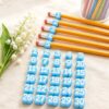 YDHEFRGS Numbered Pencil Toppers, Pencil Number Toppers for Classroom Organization and Supply Tracking Station, Reusable School Classroom Tools，Light Blue Number 1-30