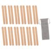 YDuupxe Wooden Rhythm Sticks, Beech Wood Claves Set of 12 Pairs, Polished Smooth Finish, Clear Balanced Tapping Sound, with Storage Bag for Kids Classroom Orff Music Activities