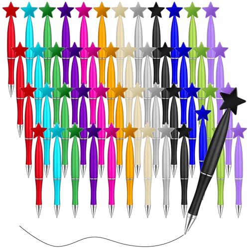 Yeaqee 48 Pcs Star Pens Bulk You're a Star Ballpoint Pen Gifts 12 Colors Retractable Back to School Black Ink for Teacher Appreciation Gifts Classroom Prizes Goodie Bag Stuffers Party Favors