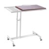Yechiry Small Standing Desk with Wheels Wooden