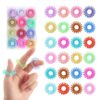 Yeetec 24 Pack Sensory Rings Fidget Toys, Finger Fidget Rings, Silent Stress Reducer Ring, Finger Sensory Toy for Stress Relief, Stocking Stuffers, Classroom Prizes, Party Favours, Random Color