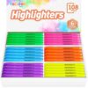 YEGEER Highlighters, Chisel Tip Dry-Quickly Highlighter Markers, 108 Count-6 Assorted Colors Highlighters Bulk Pack for Adult Kids, Office Classroom Must Have, School Supplies for Teachers