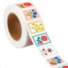 YEKNOSA 500 pcs Flower Stickers 10 Styles Roll of Stamp Sticker Envelope Stickers Cute Stamps for Journaling Card Making Gift Wrapping Party Favors