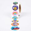 YEKNOSA Fun Cartoon Motivational Stickers 500pcs 1.2 Inch 10 Inspirational Designs Self-Adhesive Labels for Packaging Party Favors Scrapbooking Planners Gift Wrapping Event Celebrations