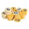 Yellow Door Number Stamping Stones - 10 Pieces