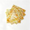 Yellow Floral Disposable Paper Napkins, Premium Micro-Embossed 3-Ply Dinner Napkins for Wedding, Bridal Shower, Birthday, Tea Party & Elegant Table Settings