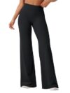 YEOREO Workout Womens Straight Leggings 33" Eddiy Gym Yoga Pants Black 3XL