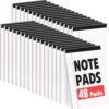 YesBes 48 Pack Note Pads Bulk, Small Legal Pads 5" x 8" Narrow Ruled Lined Writing Pad, 30 Sheets (60 Pages) Notepad for Office Home School, Perforated, Office Supplies