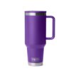 YETI Rambler 40 oz Travel Mug with Flip Straw Lid – Stainless Steel, Vacuum Insulated, Leakproof, Cup Holder Friendly, Pace Purple