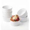 YFDB 8 oz Ramekins, Suitable for Use in the Oven and Dishwasher (6PS,White)