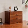 YHdtUO 3-Der Wooden Storage Box - Solid Wood Desk& Office Supplies Holder Small Desktop File Cabinet for Home & Office Perfect for Cosmetics & Books,C-3 Drawer