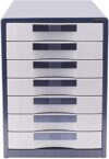 YHdtUO Filing Cabinet A4 Data Organizer Metal Case + Hard Plastic Drawer File Organizer 5 Layers Organizer,