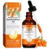 YHFGTTIO Sea Buckthorn Oil – Cold Pressed & Extra Virgin, Face & Body Moisturizer with Omega 7 and Vitamin E, Natural Hydrating Oil for Dry Skin, 60ml / 2.02 fl oz