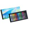 Yhplxyuus 12 Washable White Oil Pastel Crayon Super Soft Texture Safe for Artists Quick Cleanup Art Tools Easy Oil Crayon