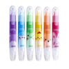 Yhplxyuus 6Pcs Erasable Highlighters with Inclined Tip Assorted Color Fluorescence Marker for Coloring Book Journaling Drawing Colorful Fluorescent Pencils