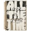 Yhtrg Christian Spiral Notebooks, God Is Good All the Time Bible Journaling Notebook, Religious Journals for Writing, Bible Notebook for Note Taking, Christian Gifts for Women Men, 5.5x8.3 Inch