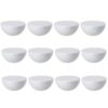 YHXiXi 12PCS 2Inch Pure White Foam Hemispheres for Model Making Holiday and Party Decorations
