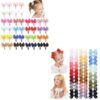 YHXX YLEN 40PCS Clips for Girls +40 PCS Hair Bows Clips