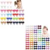 YHXX YLEN 40PCS Snap Baby Hair Bows+60PCS 2 Inch Hair Bows for Girls