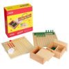 YHZAN Montessori Math Board Learning Multiplication & Division STEM Wooden Educational Toy Manipulative for Homeschooling Classroom Activity