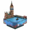 YIJU Children Educational Mode 3D Wooden Puzzle Music Box Model Kit Building Set Toy Assembly with Layered Detailing Suitable for Kids hobbyists Home Decor, BYH224 Big Ben Music Box