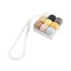 Yiju Keyboard Silicone Lanyard Button Keychain Phone Chain Charm with Sleek PC Material for Finger Relaxation Suitable for T, Multicolor