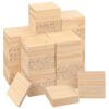 Yiksonyo 120 PCS 3 Inch Wooden Squares for Crafts,3 x 3 Inch Unfinished Wood Blocks, 1/4 Inch Thick Wooden Square Blocks for DIY Projects, Engraving, Wood Burning, and Painting