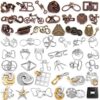 Yilloog 48 Pcs 3D Metal Puzzles Difficult Metal Brain Assortment for Adults Highly Hard Brain Iq Logic Test Disentanglement for Mind Challenge(Traditional)