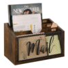 YINMIT Mail Organizer Countertop, Mail Holder, Mail Sorter for Desk, Desktop Mail Basket, Mail Organizer Wall Mounted, Office Desk Organizers and Accessories for File Paper Folder