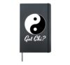 Yin Yang Symbol Tai Chi Hardcover Journal, Black