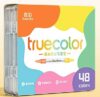 Yiwenchuare Flash Burst Acrylic Marker Double-ended watercolor pen 24 pcs 48 colors
