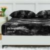 YIYEA Fleece Fitted Sheet Only, Ultra Soft Fluffy Plush Velvet Deep Pocket Fitted Bottom Sheet for Fall Winter, Cozy Warmth and No Shedding, Full