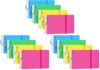 YIZUUN Index Cards 3x5, Flash Cards with Ring, 200 PCS, Ruled Note Cards, Flash Cards for Studying, 12 Packs of 50 sheets, 3x5 Note Cards for Office, Home, College