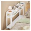 YJEUZCD Narrow Behind Sofa Table 20cm Slim Bedside Storage Shelf