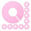 Yliaun 20Pcs Plastic Closet Dividers Size Separator Rings for Hanging Clothing Rack Organization