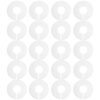 Yliaun 60 Pcs Plastic Size Dividers for Hangers Closet Organizers Clothing Storage Tags