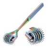 YLSURNY Wartenberg Pinwheel Stainless Steel Sensory Wheel, 5 Head Rainbow Pin Wheel – Neurological Diagnostic Tool for Nerve Sensitivity Testing, with Anti-Slip Handle